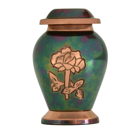 Gleaming Rose Brass Keepsake
